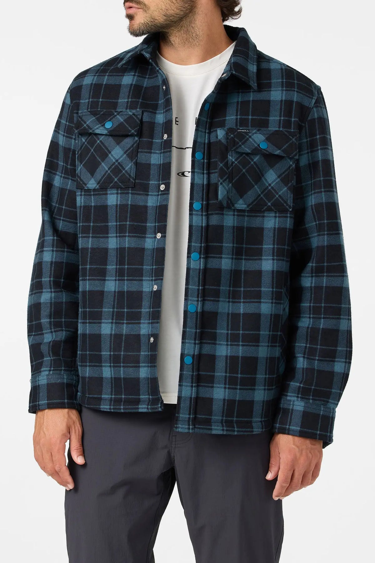 Oneill Mens Shirt TRVLR Micro High Pile Lined Flannel