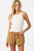 Oneill Womens Tank Top Tie Rib Top