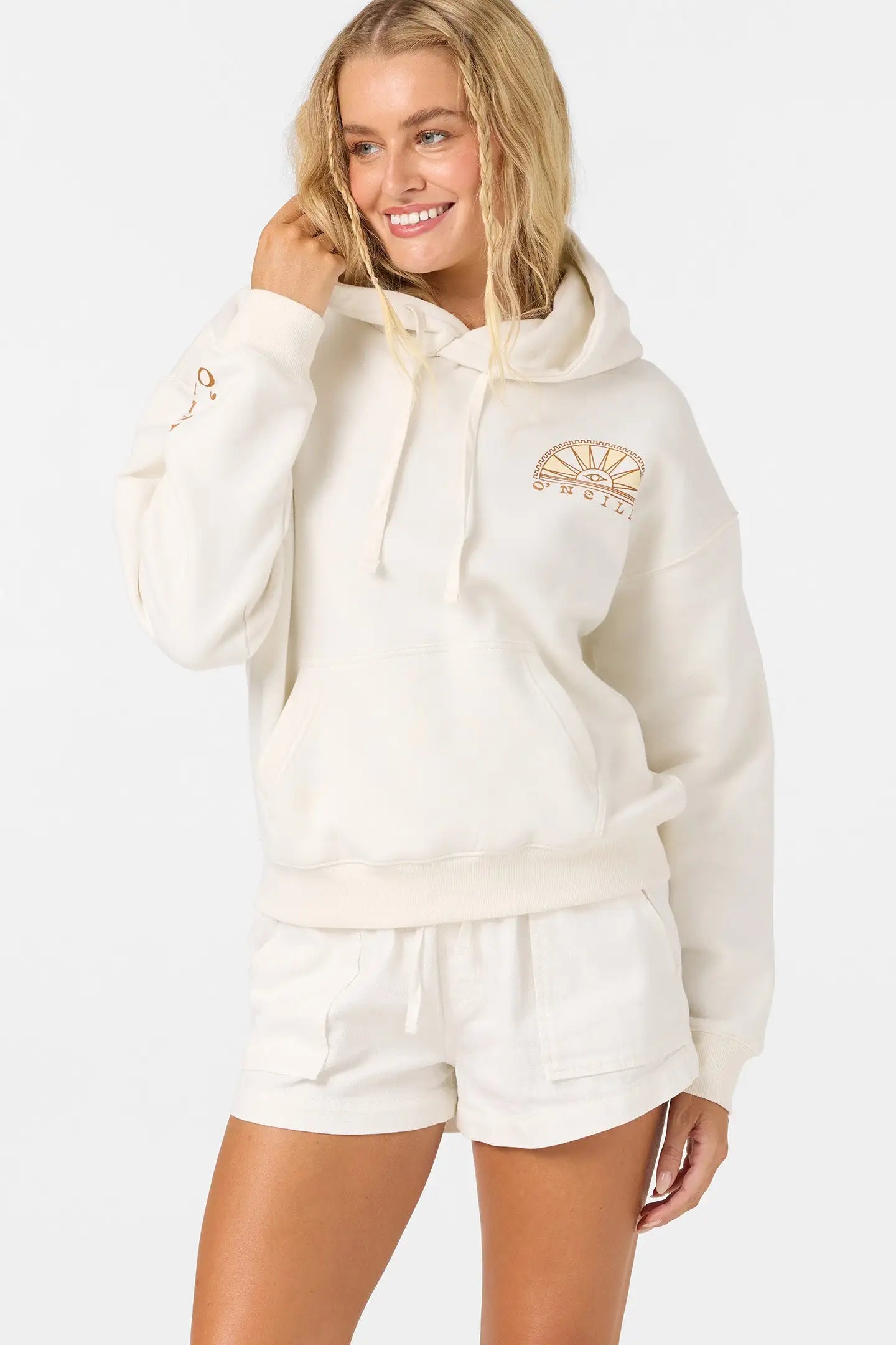 Oneill Womens Sweatshirt Sun Eye Relaxed Hoodie
