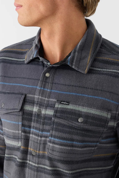 Oneill Mens Shirt Glacier Standard Fit Superfleece Overshirt