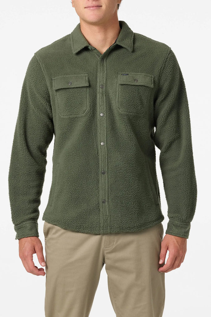 Oneill Mens Shirt Glacier High Pile Superfleece Standard Fit Overshirt