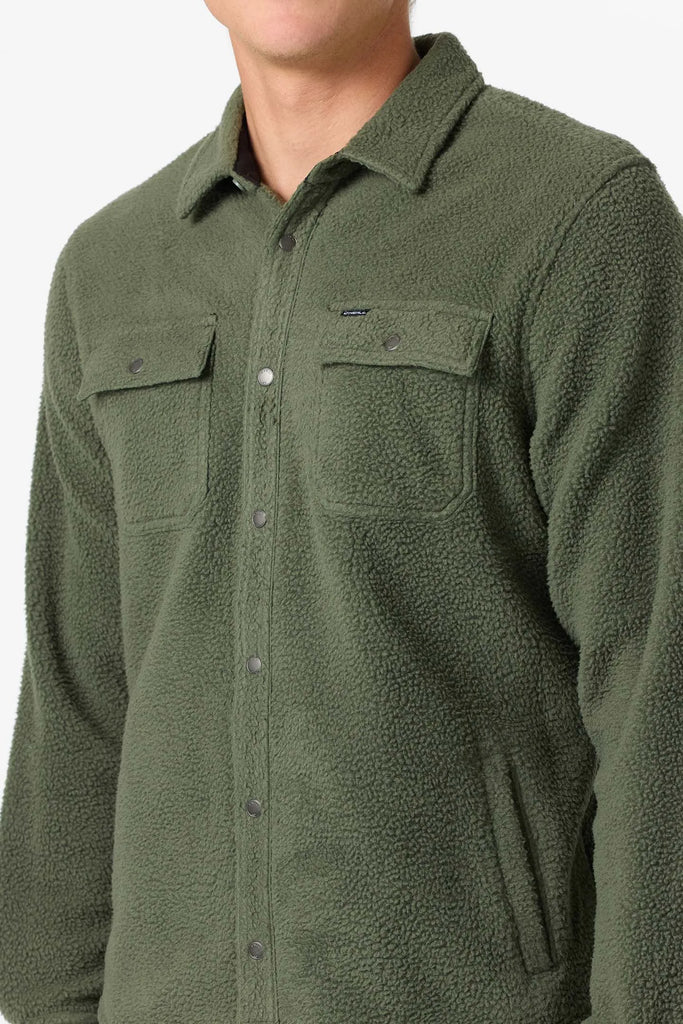 Oneill Mens Shirt Glacier High Pile Superfleece Standard Fit Overshirt