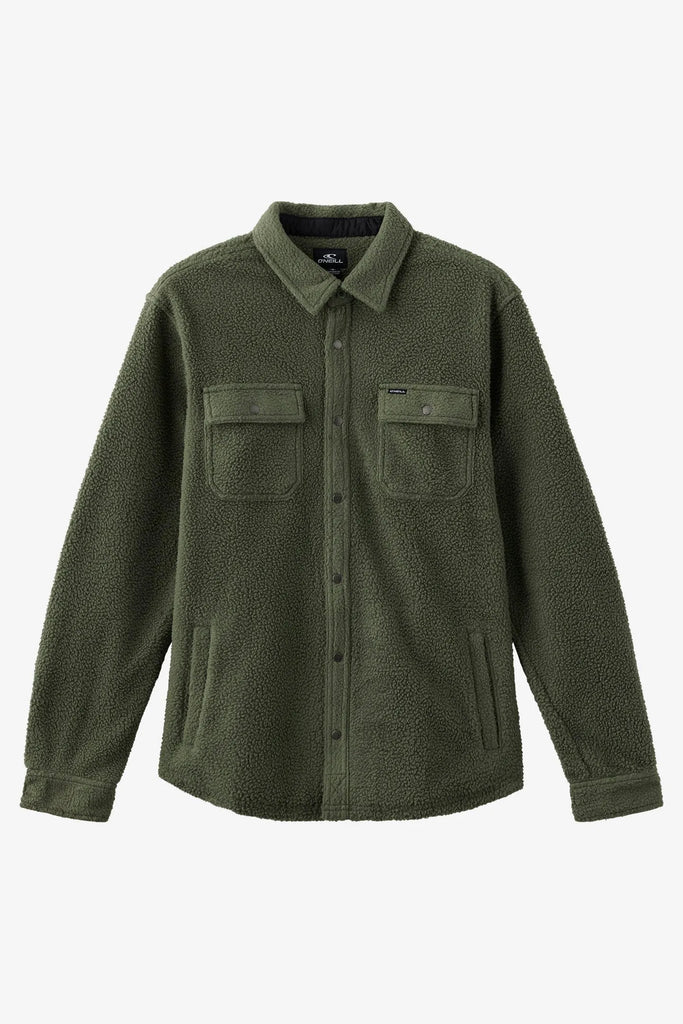 Oneill Mens Shirt Glacier High Pile Superfleece Standard Fit Overshirt