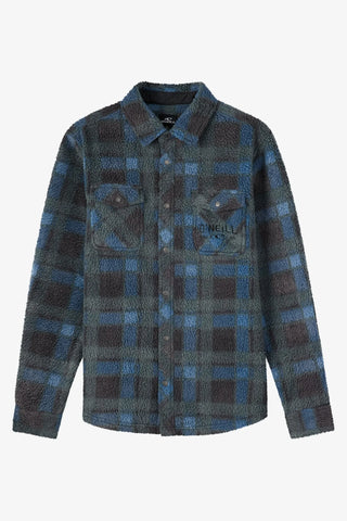 Oneill Mens Shirt Glacier High Pile Superfleece Standard Fit Overshirt