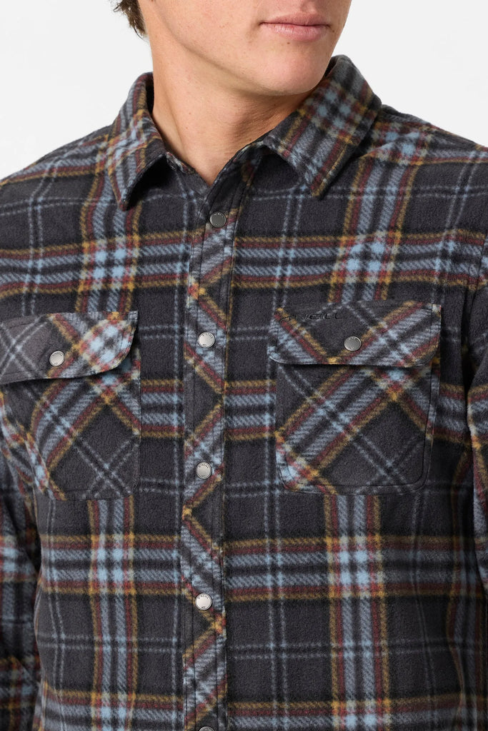 Oneill Mens Shirt Glacier Plaid Superfleece