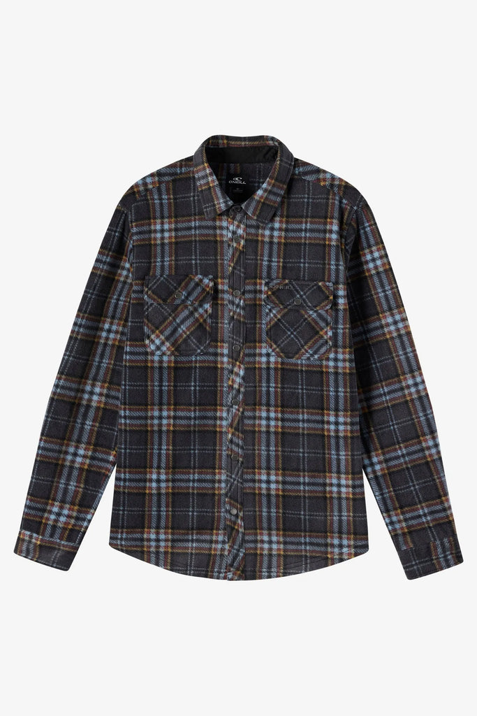 Oneill Mens Shirt Glacier Plaid Superfleece