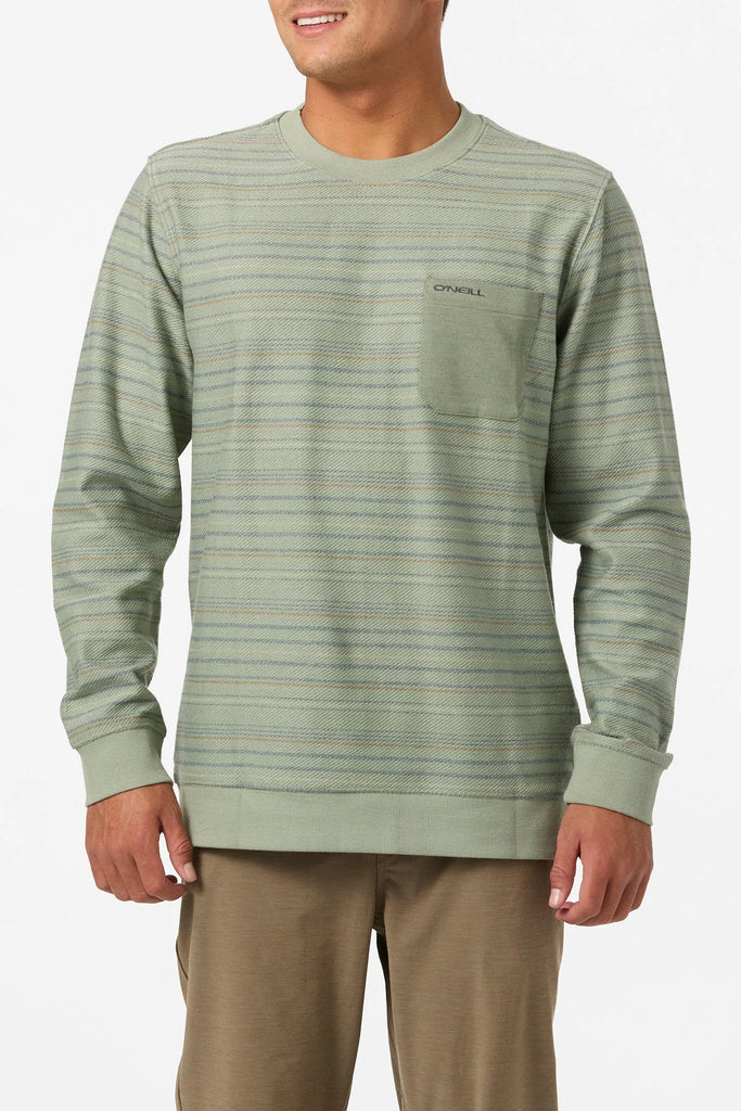 Oneill Mens Sweatshirt Bavaro Blocked Crew Neck Fleece
