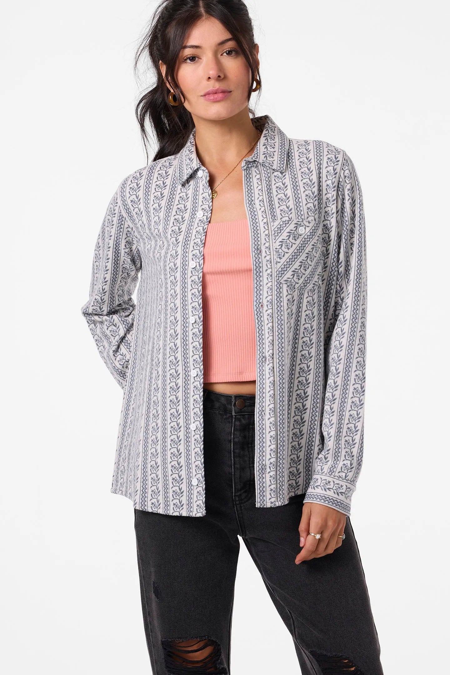 Oneill Womens Shirt Jorgina Long Sleeve Top