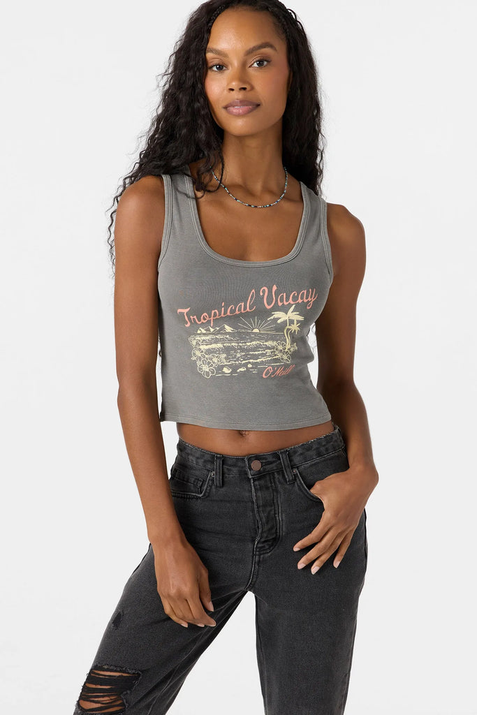 Oneill Womens Tank Top Tropical Vacay