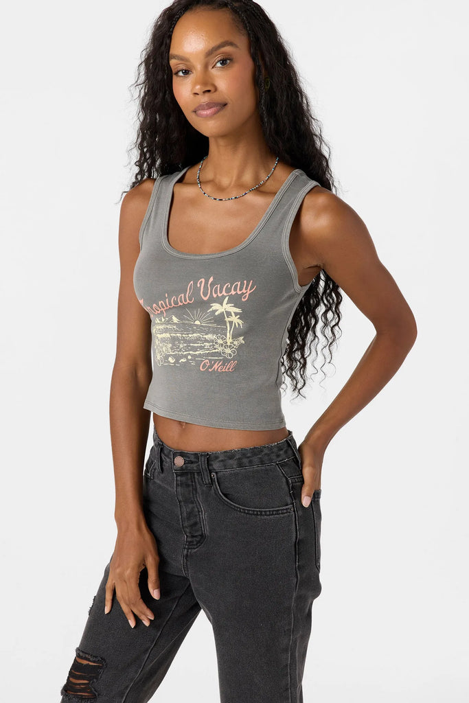 Oneill Womens Tank Top Tropical Vacay