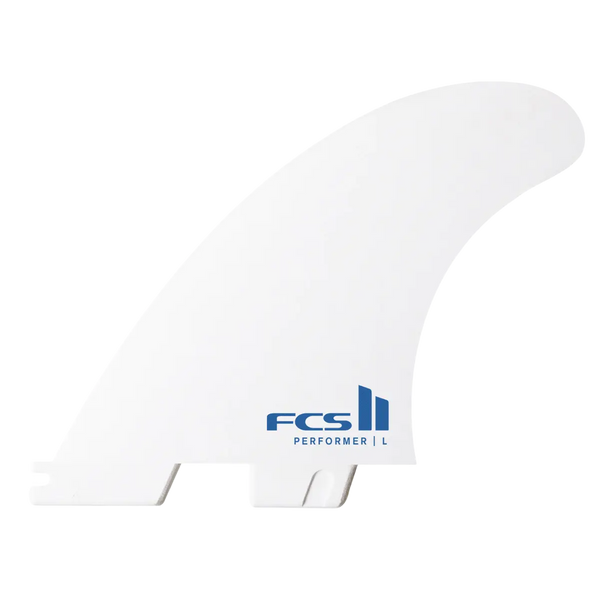 FCS 2Essential Series Performer フィンLサイズ3 FCS Surfboard Fins FCS II Performer White Edition Tri Fin Set