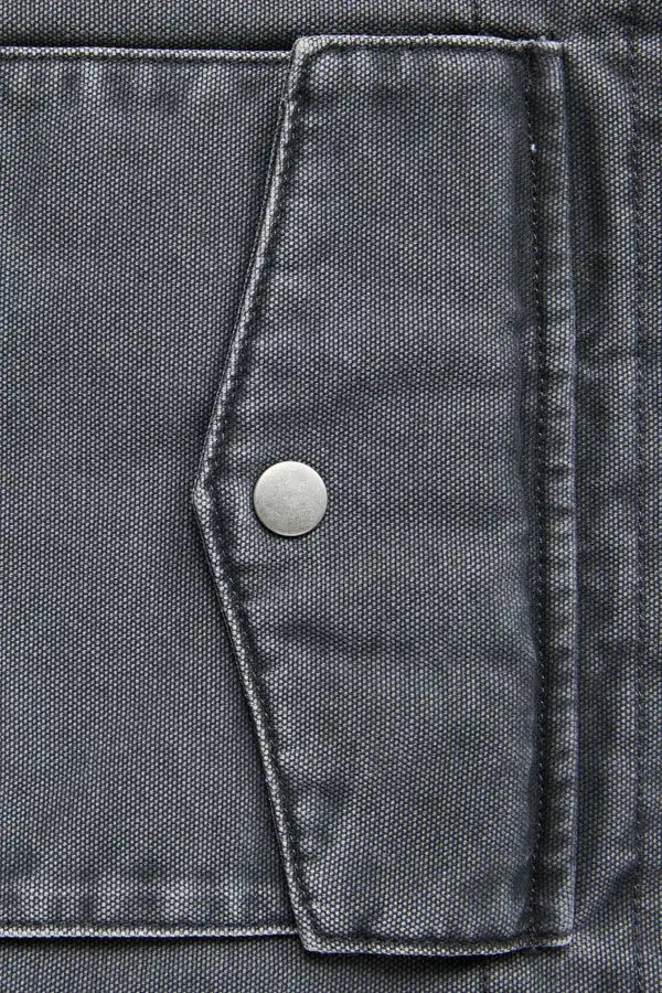 Rhythm Mens Jacket Washed Canvas Bomber