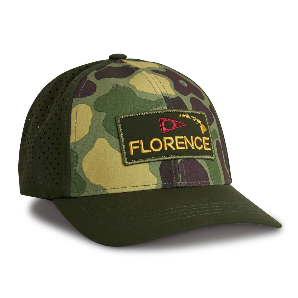 Florence Marine X Hat Camo Airtex Trucker