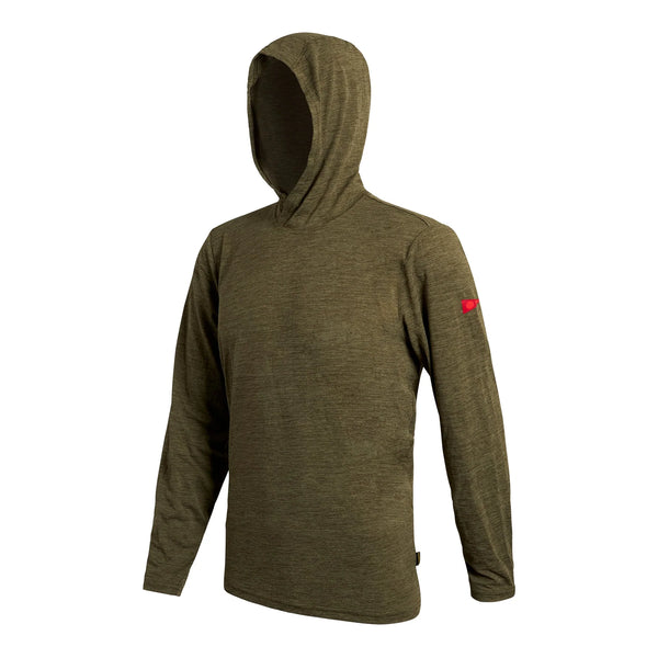 Florence Marine X Mens Shirt Airtex Long Sleeve Hooded