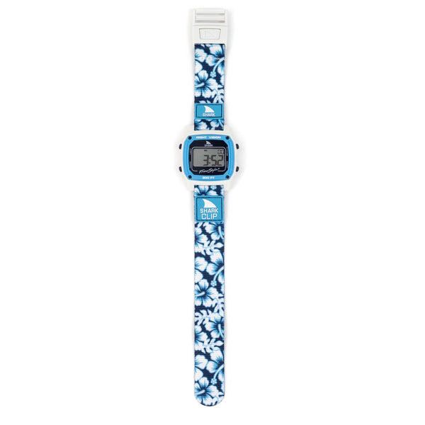 Freestyle Watch Shark Clip Blue Hibiscus