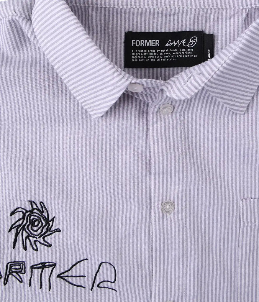 Former Mens Shirt DXD Reynolds Stripe Long Sleeve