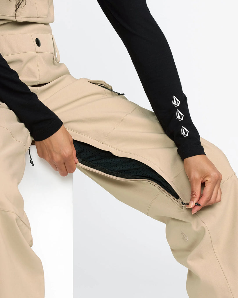 Volcom Womens Snow Pants Creston 3D Stretch Bib Overall