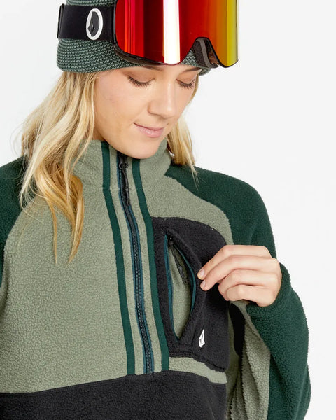 Volcom Womens Snow Layers Demi Half Zip Fleece