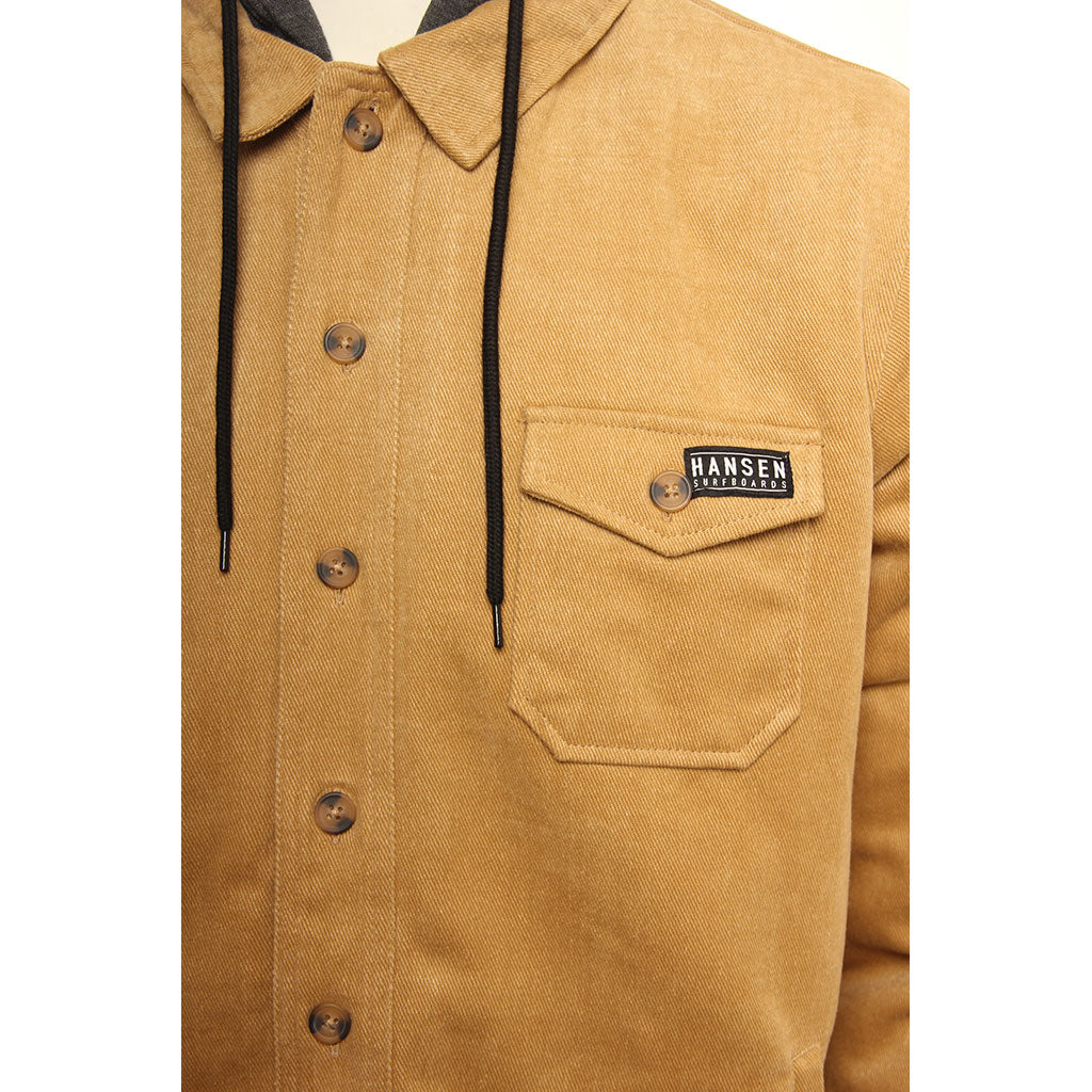 Hansen Mens Jacket Trenton Hooded Sherpa