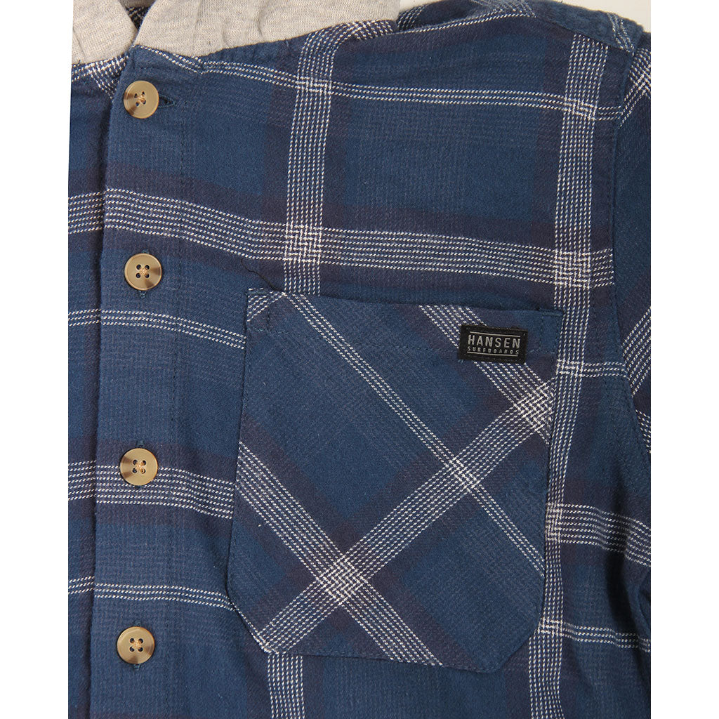 Hansen Kids Shirt Boys Clark Hooded Flannel