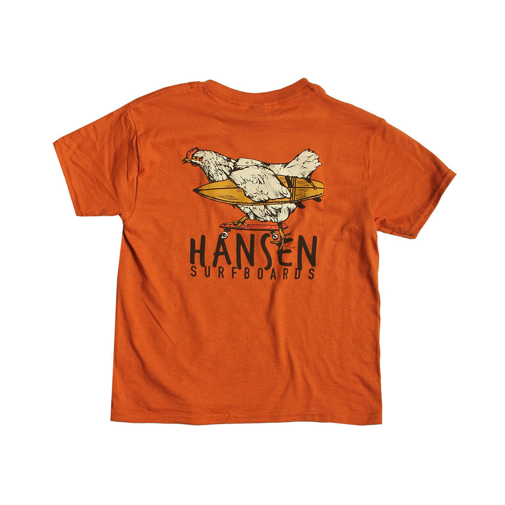 Hansen Kids Shirt Skateboard Chicken
