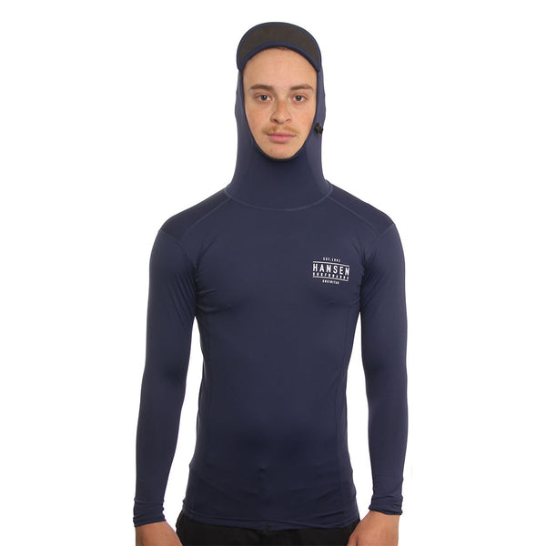 Hansen Mens Rashguard Avalon Hooded Long Sleeve