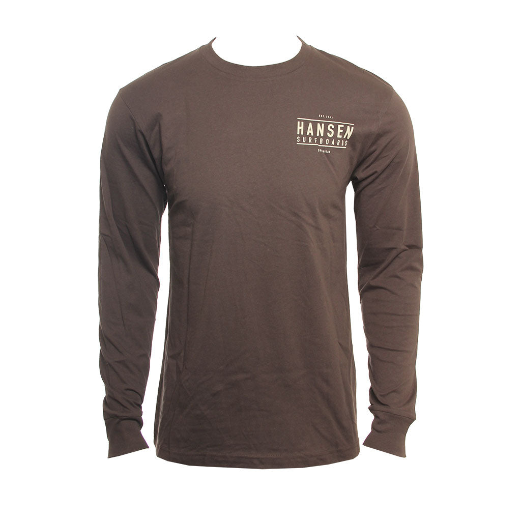 Hansen Mens Shirt San Diego Map Long Sleeve