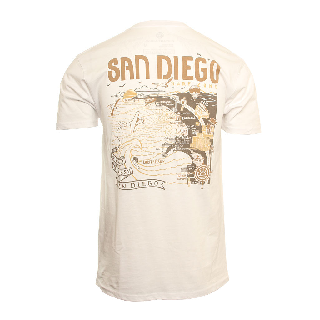 Hansen Mens Shirt San Diego Map