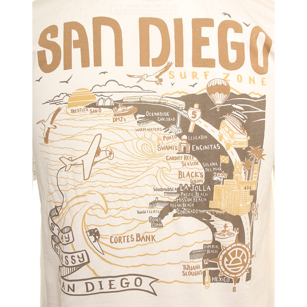 Hansen Mens Shirt San Diego Map