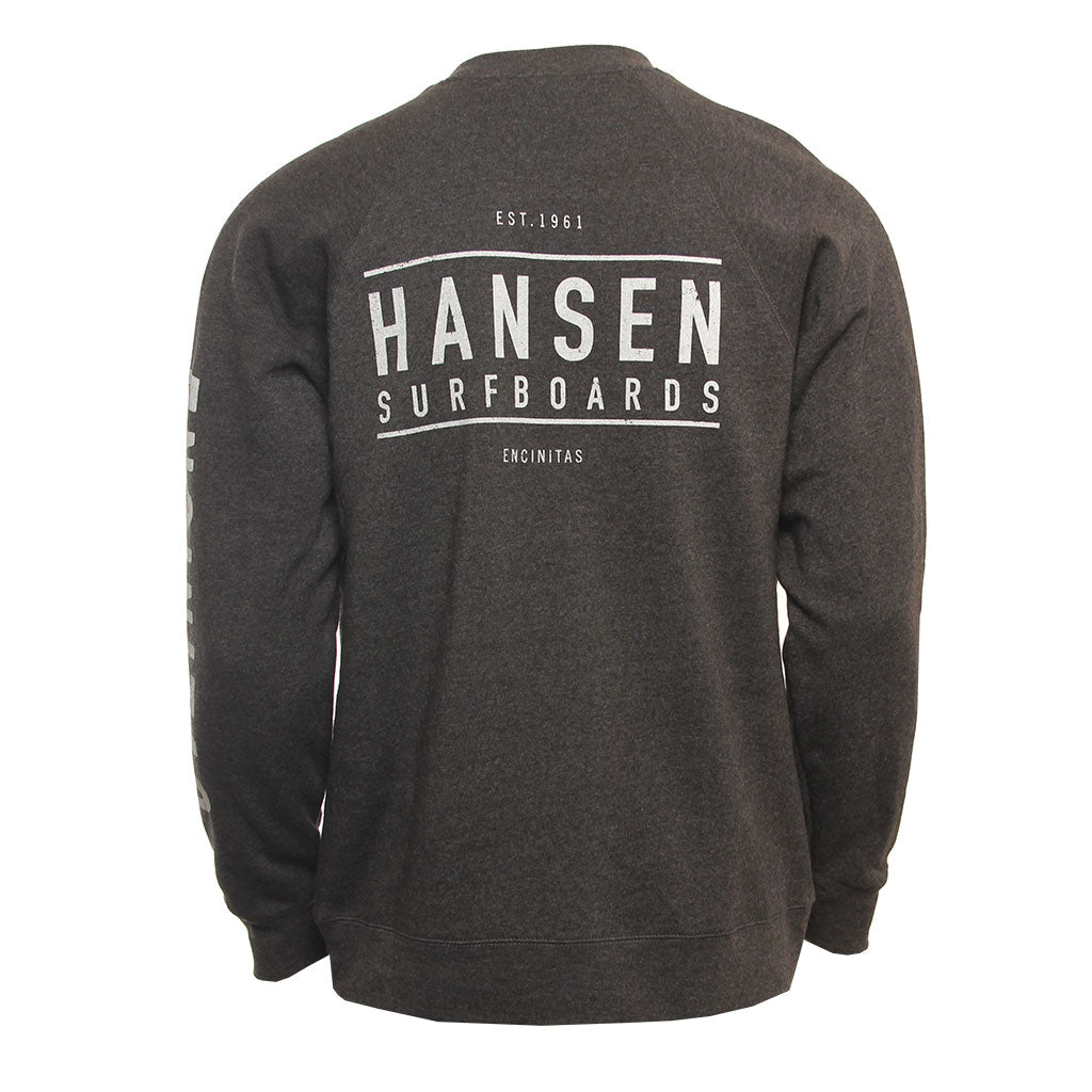 Hansen Mens Sweatshirt Box Logo Crew