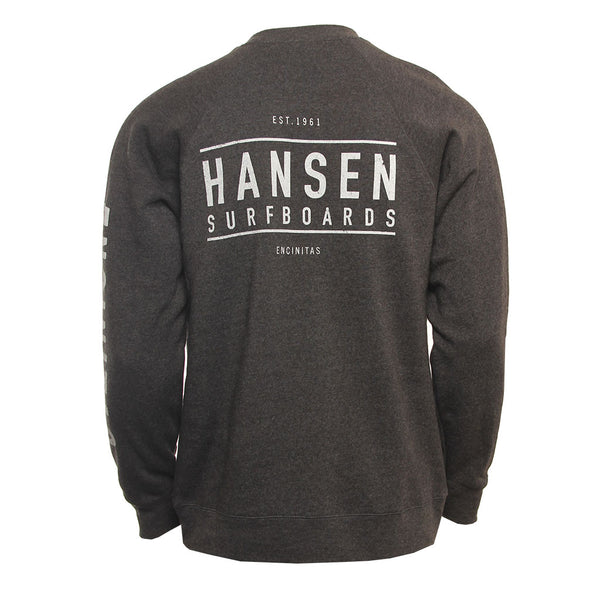 Hansen Mens Sweatshirt Box Logo Crew