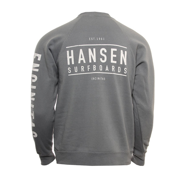 Hansen Mens Sweatshirt Box Logo Crew