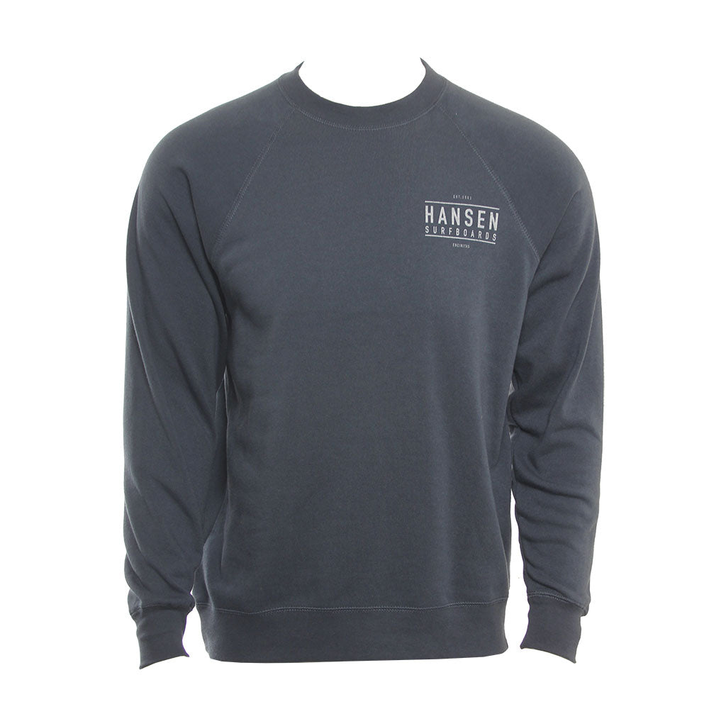 Hansen Mens Sweatshirt Box Logo Crew