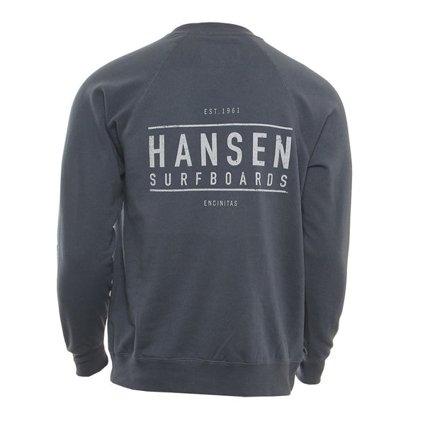 Hansen Mens Sweatshirt Box Logo Crew