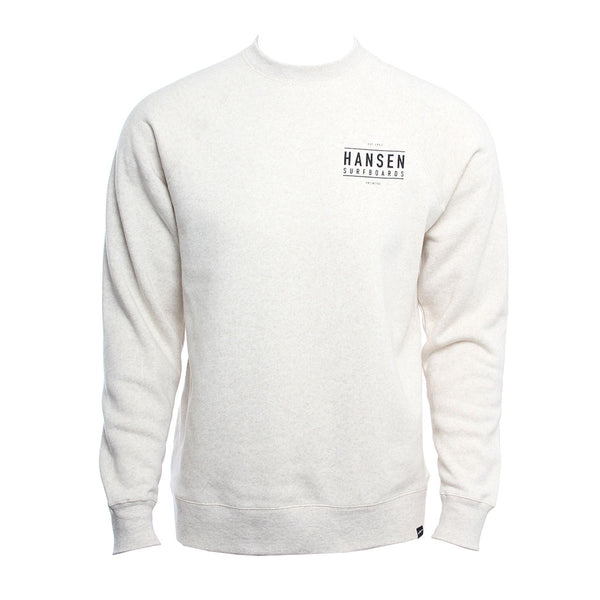 Hansen Mens Sweatshirt Box Logo Crew