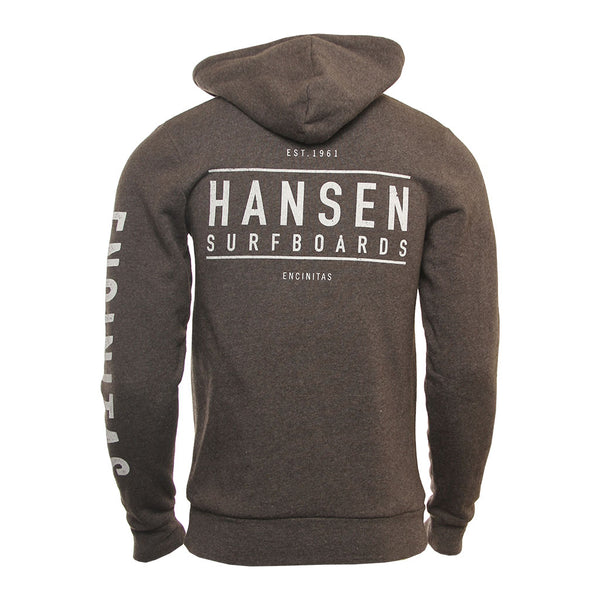 Hansen Mens Sweatshirt Box Corp Zip