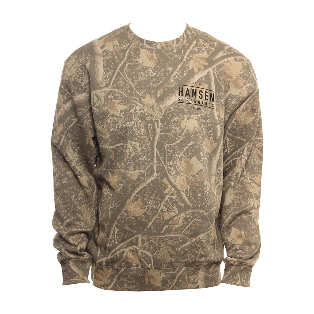 Hansen Mens Sweatshirt Hansen Box Logo Crew