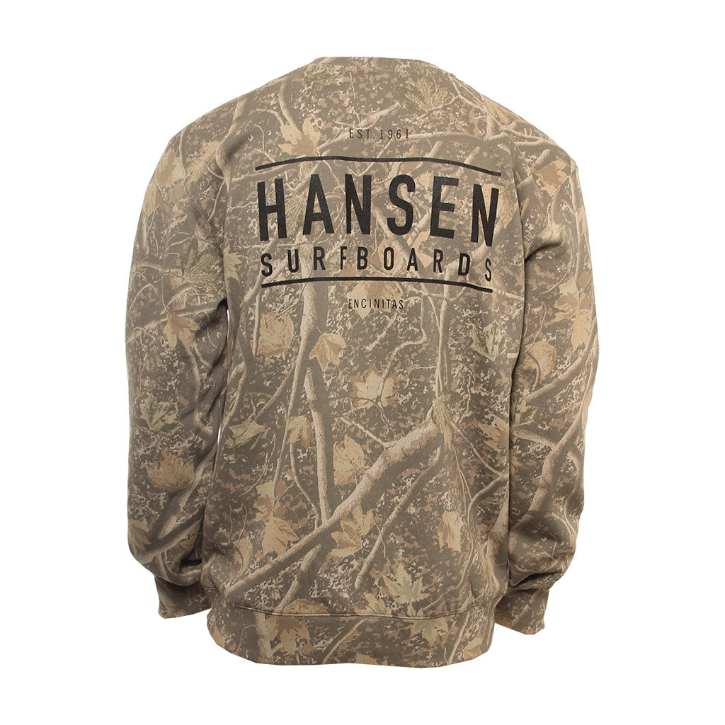 Hansen Mens Sweatshirt Hansen Box Logo Crew