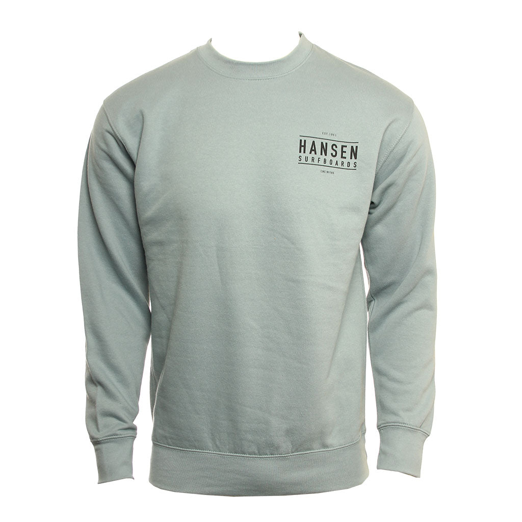 Hansen Mens Sweatshirt San Diego Map Crew