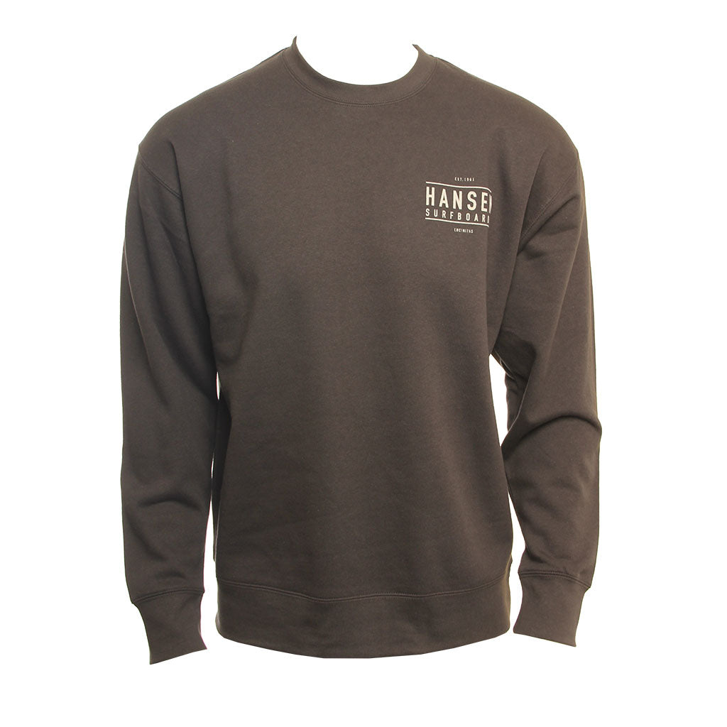 Hansen Mens Sweatshirt San Diego Map Crew
