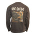 Hansen Mens Sweatshirt San Diego Map Crew
