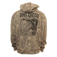 Hansen Mens Sweatshirt San Diego Map Hoody