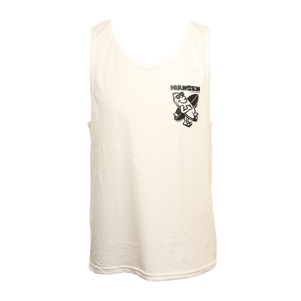 トップス Hansen Hansen Mens Tank Top Surfs Up Sunny – Hansen Surfboards