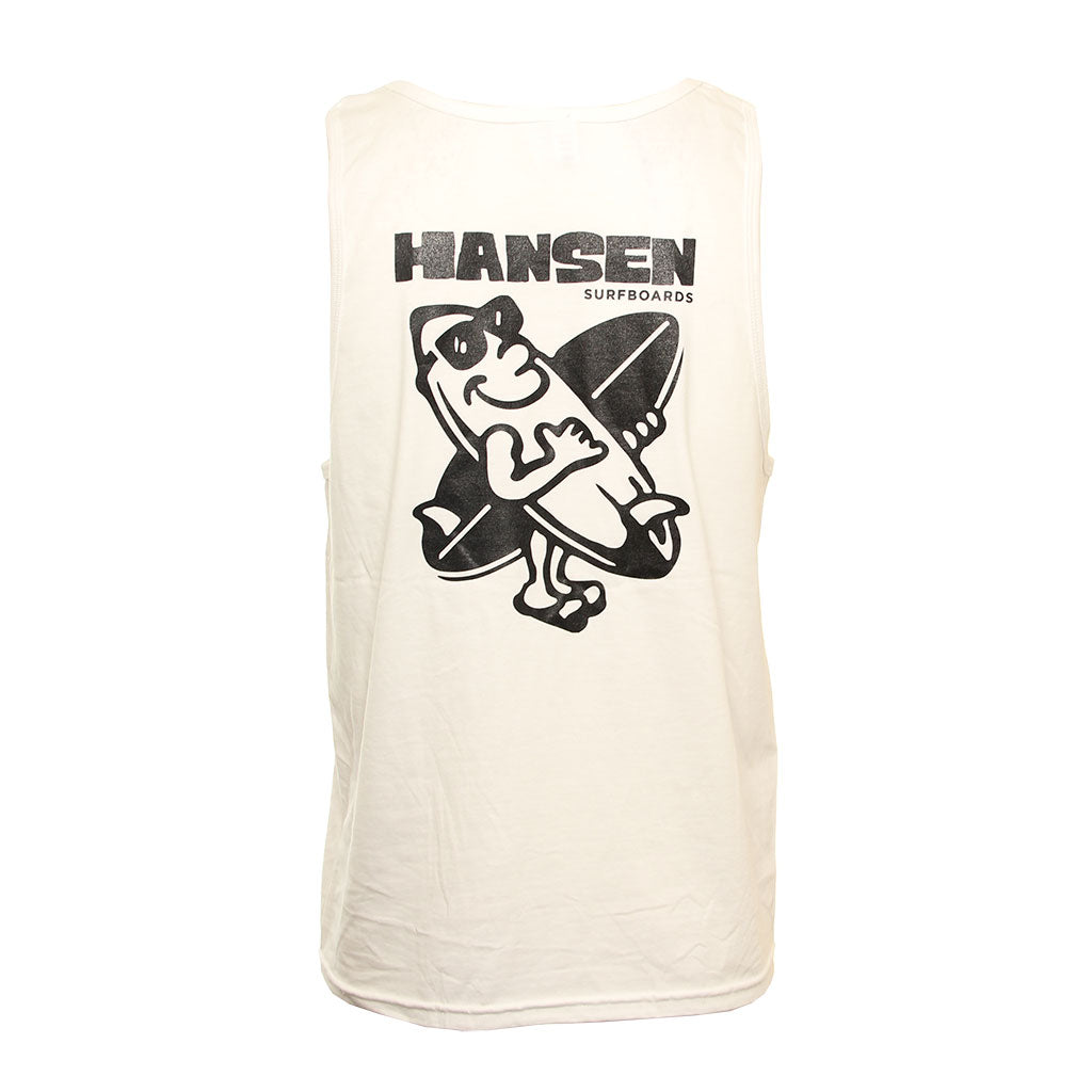 Hansen Mens Tank Top Surfs Up Sunny – Hansen Surfboards