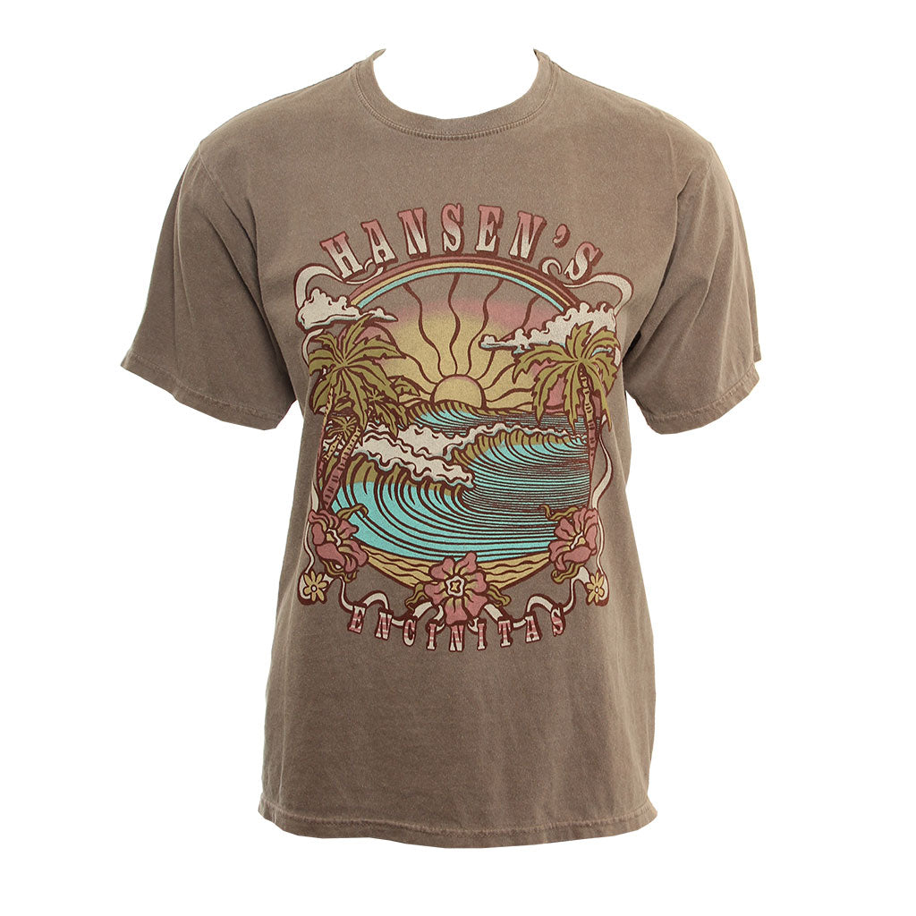 Hansen Womens Shirt Cessity Wave Palm Sun Oversize