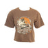 Hansen Womens Shirt Here I Am Surfer Cowgirl Crop
