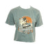 Hansen Womens Shirt Here I Am Surfer Cowgirl Crop