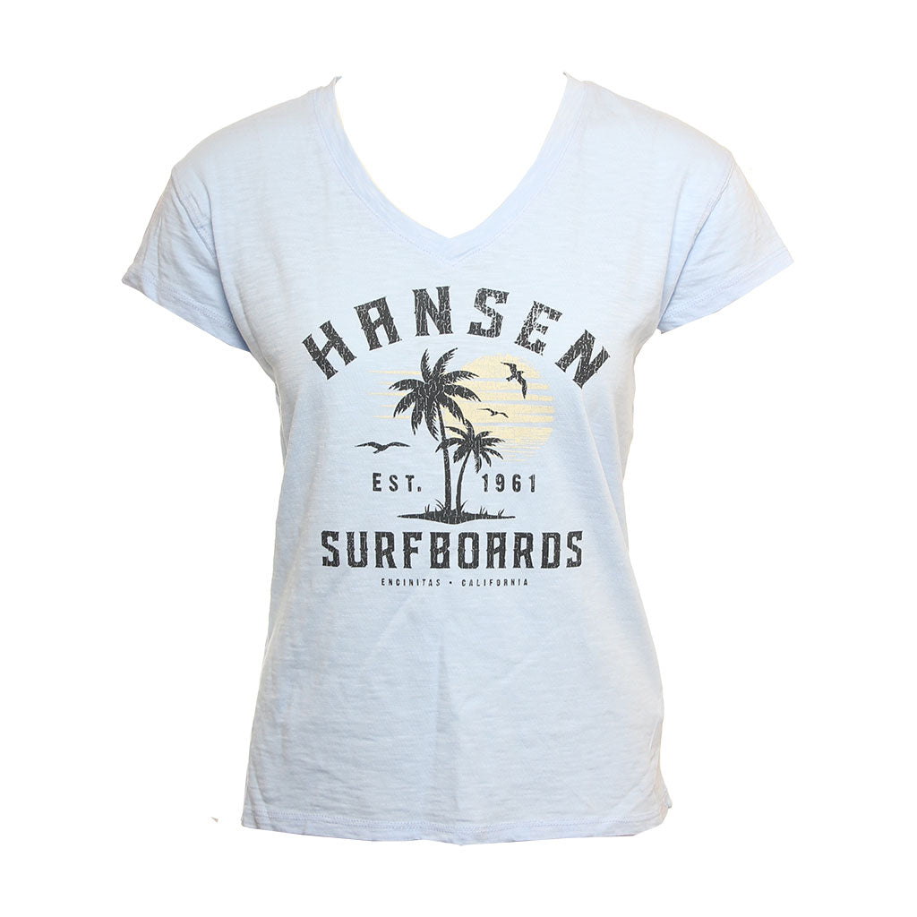 Hansen Womens Shirt Imbibe V Neck