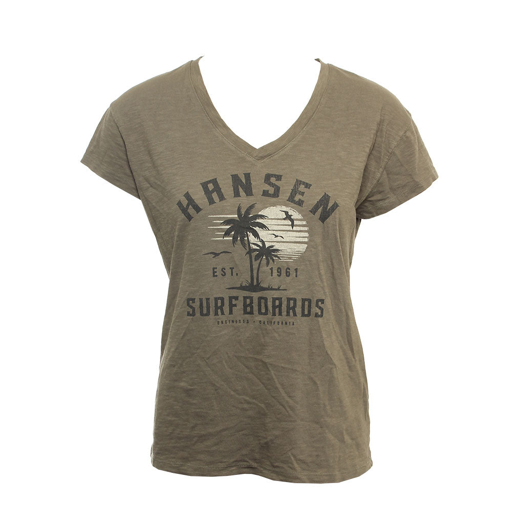 Hansen Womens Shirt Imbibe V Neck