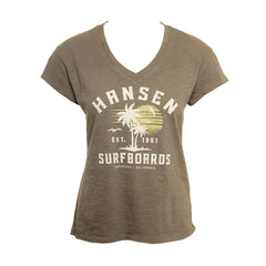 Hansen Womens Shirt Imbibe V Neck